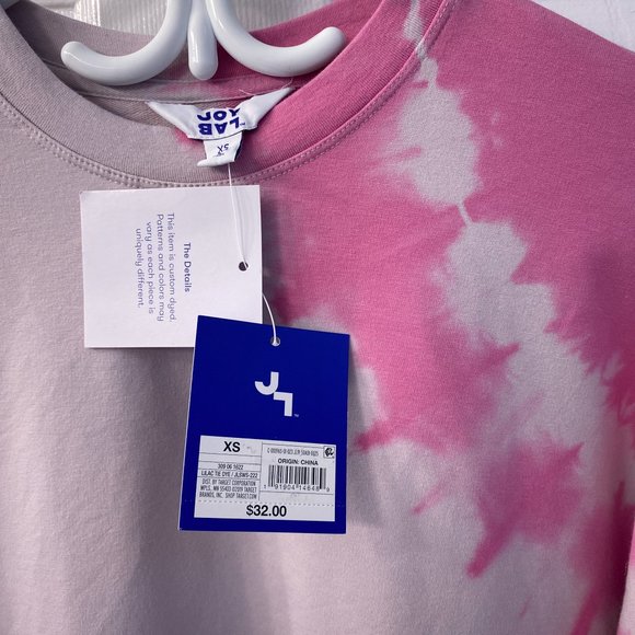 Joy Lab Bubble Gum Pink & Lilac Long Sleeved Top/Pullover Sweatshirt Size XS/S - Picture 8 of 12